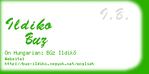 ildiko buz business card