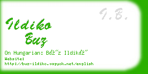 ildiko buz business card